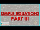 $ CBSE Class VII Maths,  ICSE Class VII Maths -   Simple equations Part III