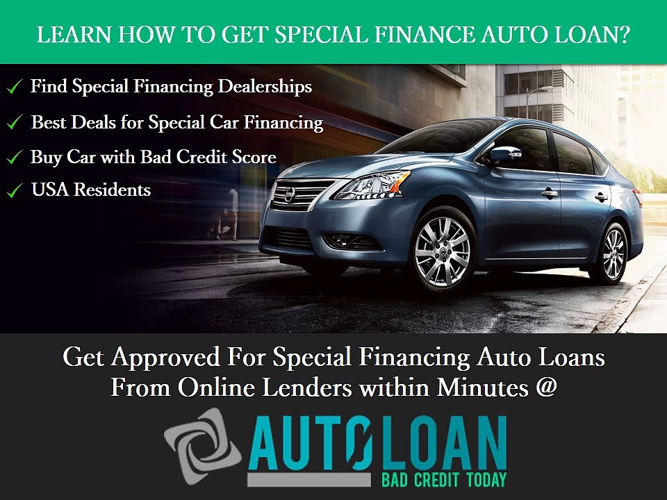 Getting Special Financing for Auto Loans