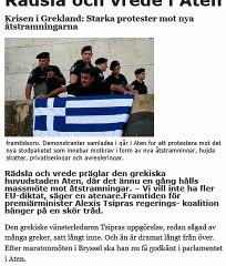 Rädsla och vrede i Aten