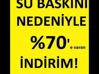 Yağmur suyu baskını nedeniyle p'e varan indirimler