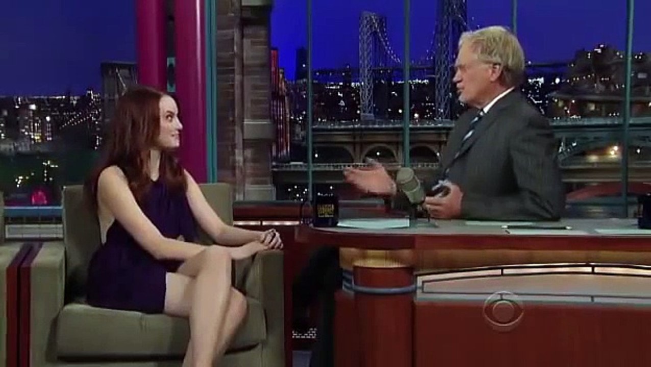 Emma Stone on Late Show with David Letterman 2010