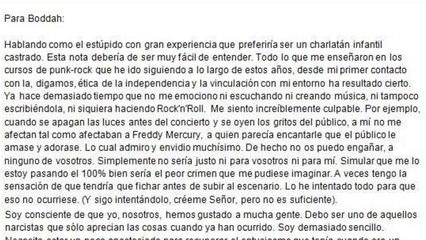 Carta de suicídio de Kurt Cobain traduzida