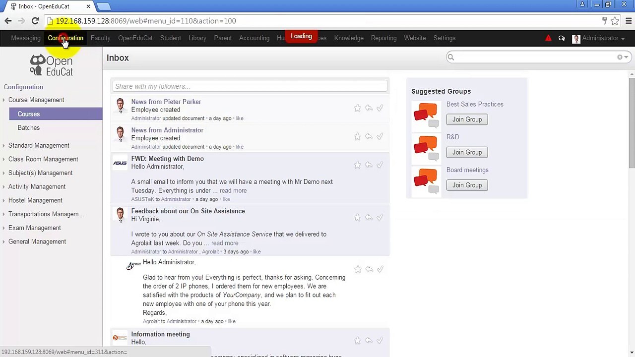 How to Configure Course in OpenEduCat