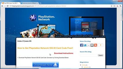 PSN Card Code Generator 2015 for MAC and PC! Free! PlayStation Network Card 50$ Code Generator Free