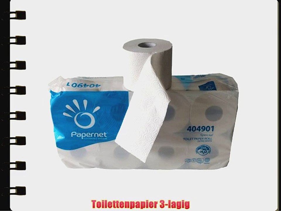 Toilettenpapier 3-lagig wei? 250 Blatt 144 Rollen WC-Papier starke deutsche Qualit?t supersoft