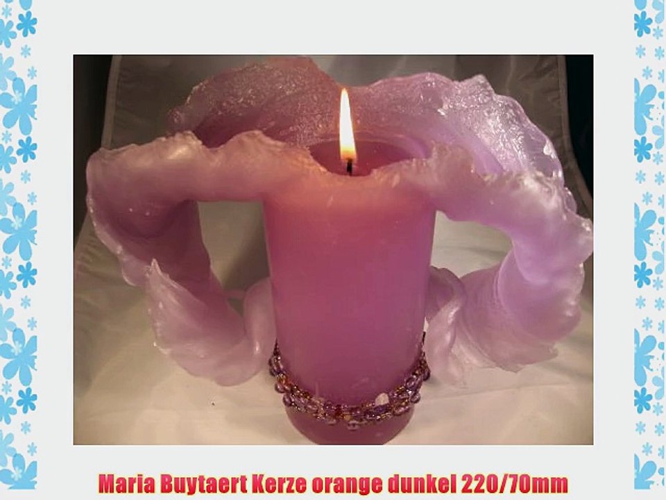 Maria Buytaert Kerze orange dunkel 220/70mm