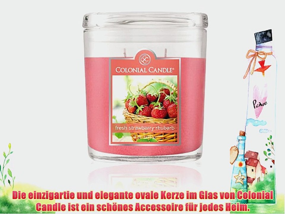 Duftkerze Colonial Candle Fresh Strawberry Rhubarb 226g