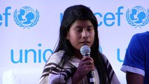 Jessica Tescue en Conversatorio de Paz y Derechos de la Infancia y la Adolescencia.