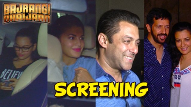 Salman Khan Hosts Special Screening of Bajrangi Bhaijaan | Sonakshi, Jacqueline, Karan Johar