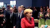 CeBIT 2013: Bundeskanzlerin Angela Merkel bei Vodafone
