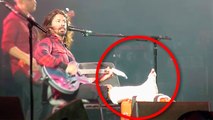 IMPRESIVE!! Dave Grohl performing a solo with a broken leg!