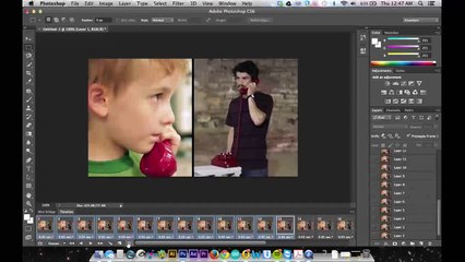 Photoshop | Haw to make a cinema graph style Gif animation