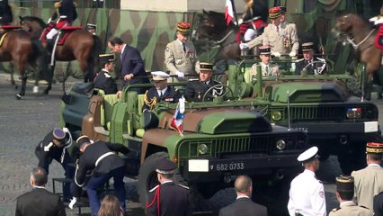 Festivités du 14 juillet sur les Champs-Elysées à Paris