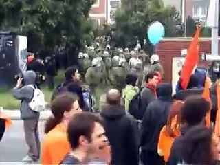 G8 Rostock Ausschreitungen nach Auftaktdemo