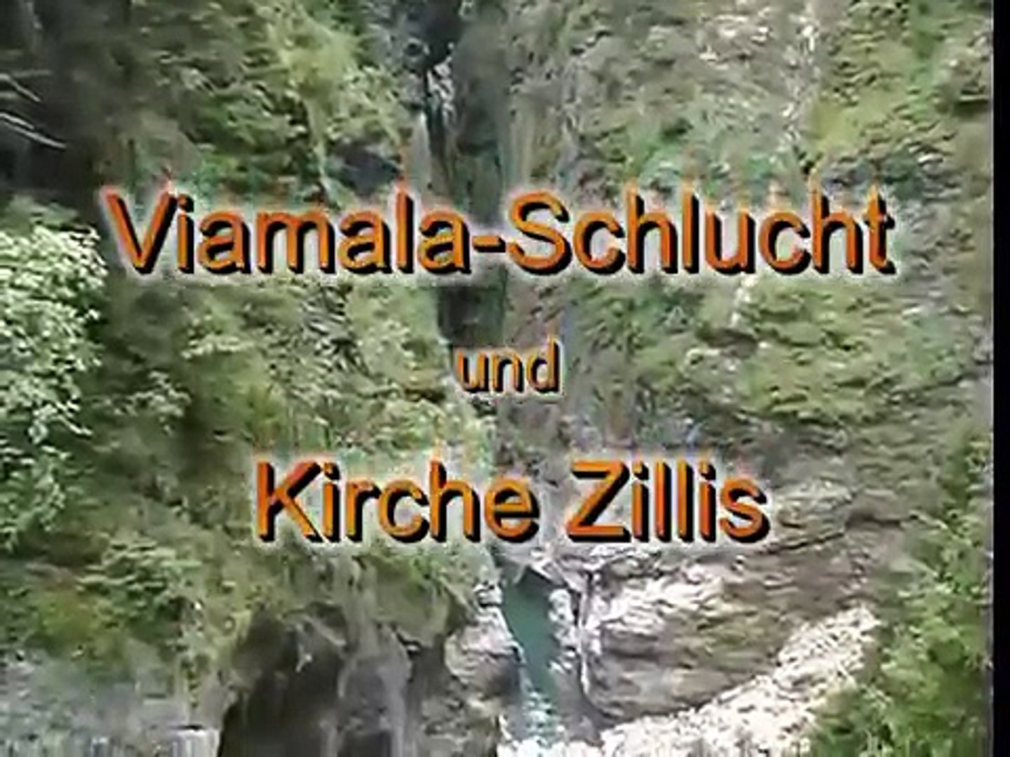 Viamala Schlucht Und Kirche Zillis - 