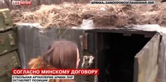 После работы ствольной артиллерии ЛНР остались сотни гильз. Сворачивание позиций