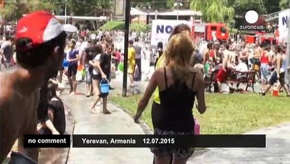 Armenians celebrate the Vardavar water festival
