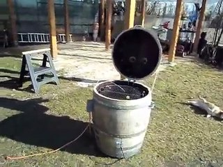 Wine Barrel Smoker
