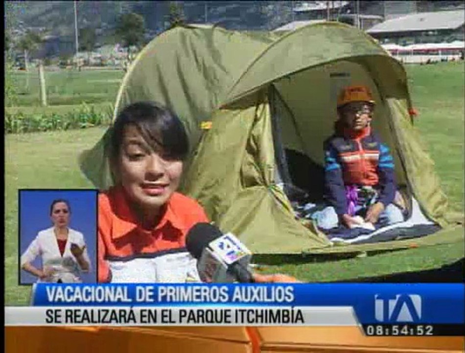 Curso vacacional de primeros auxilios se realizará en el parque Itchimbía