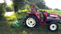 Mitsubishi MT25D Japanese compact tractor and Geo EFGCH145 flail mower
