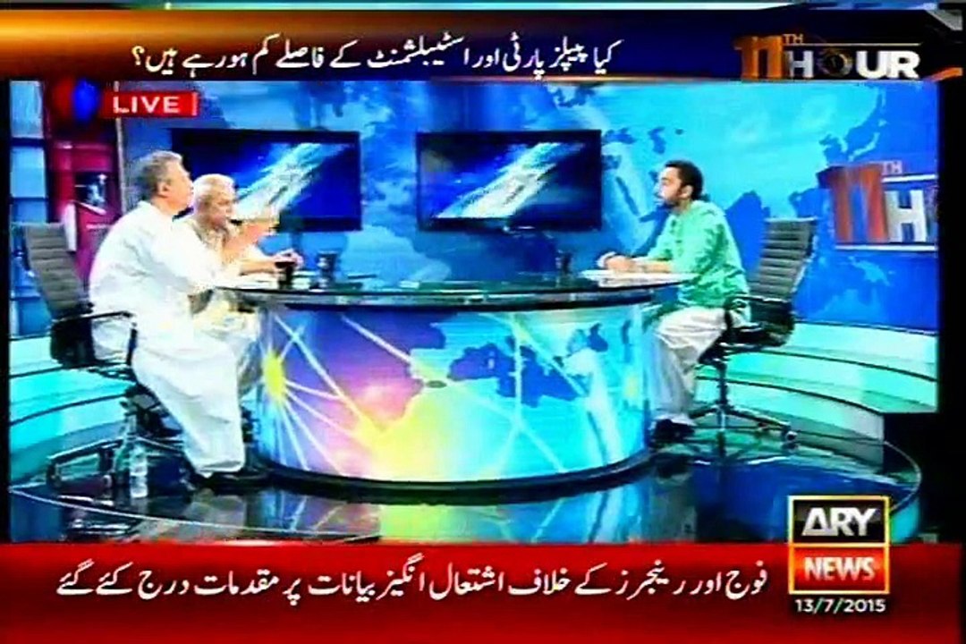 ARY 11Hour Waseem Badami with MQM Waseem Akhtar (13 July 2015)