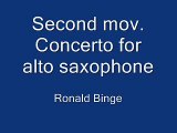 Concerto for alto saxophone - Romance (Ronald Binge)