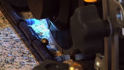 How To Cut a Perfect Circle in Granite - AccuGlide PRO Stone Saw in Action!