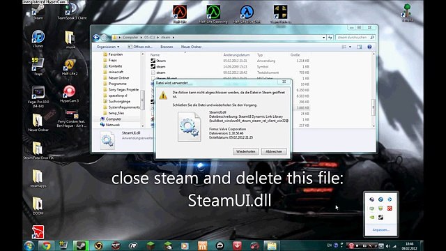 Steam error FIX could not load filesystem dll Win7 XP) Solucion - YouTube