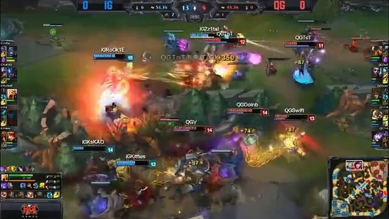 LPL W7 IG vs QG G1 semaine 7 Summer Split 2015