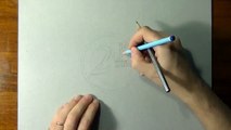 Drawing time lapse 2 euro coin hyperrealistic art 2