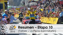 Resumen - Etapa 10 (Tarbes > La Pierre-Saint-Martin) - Tour de France 2015
