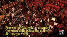 Riccardo Muti prova Verdi con l'Orchestra Giovanile Cherubini in Senato