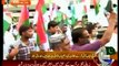 MQM protests over federal ministers remarks against Altaf Hussain
