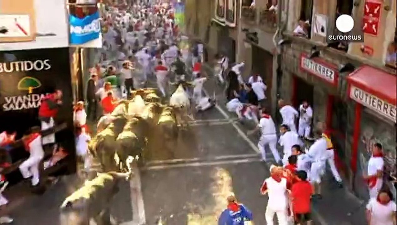 اسبانيا: ختام مهرجان "سان فيرمين" للركض مع الثيران