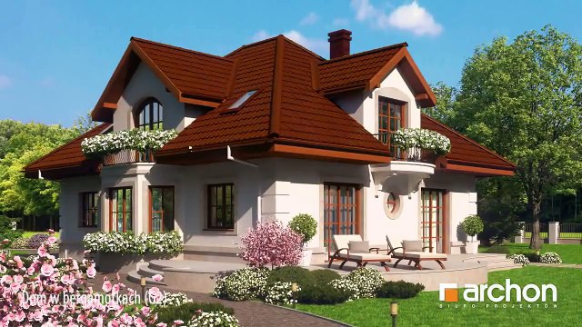 Dom w bergamotkach (G2)- Wirtualny spacer po wnętrzu, projekt ARCHON+