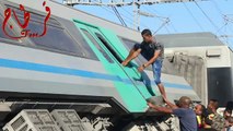 عاجل فيديو : اصطدام قطارين بديبوزفيل