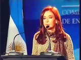 Cristina Fernandez en el 60ª aniversario de la Comisión Nacional de Energía Atómica