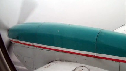 Заход на посадку во Львове на Saab-340