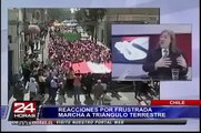 VIDEO: reacciones en Chile tras frustrada marcha a triángulo terrestre