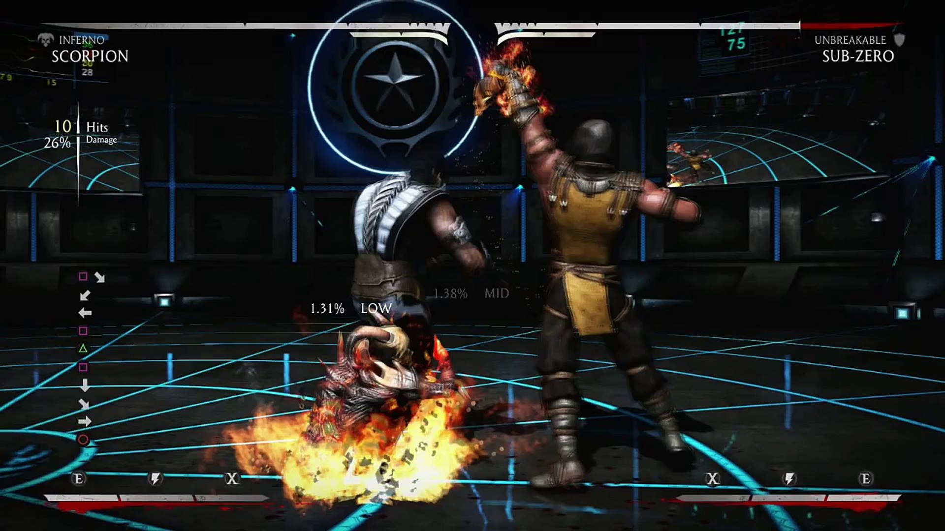 Mortal Kombat X Inferno Scorpion Beginner Combo W Inputs Video Dailymotion