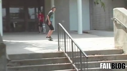 FAIL Blog  Skateboard Rail Slide