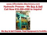 Used Dake Hydraulic Stamping Press For Sale 616-200-4308