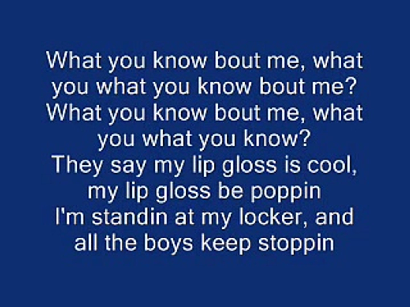 Lil Mama Lip Gloss - With Lyrics - Vidéo Dailymotion