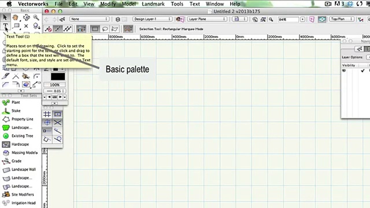 Vectorworks Landmark 2014: Navigate the Landmark Workspace - 01