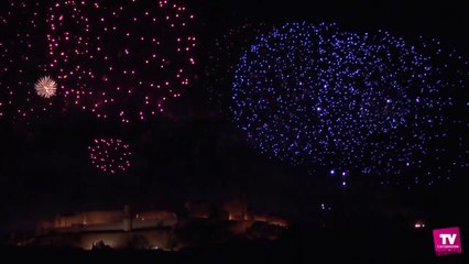 Le Feu d’Artifice de Carcassonne et l’embrasement de la Cité du 14 juillet 2015 :