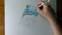 Drawing time lapse Spiderman Uomo Ragno hyperrealistic art