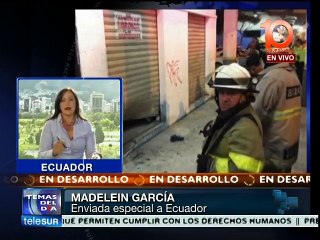 Repudia Ecuador atentado contra sede de Alianza País