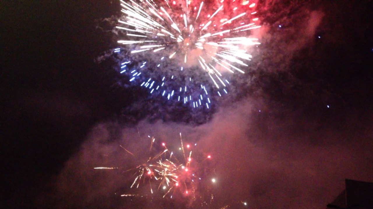 Feu d'artifice du 14 juillet à Morlaix