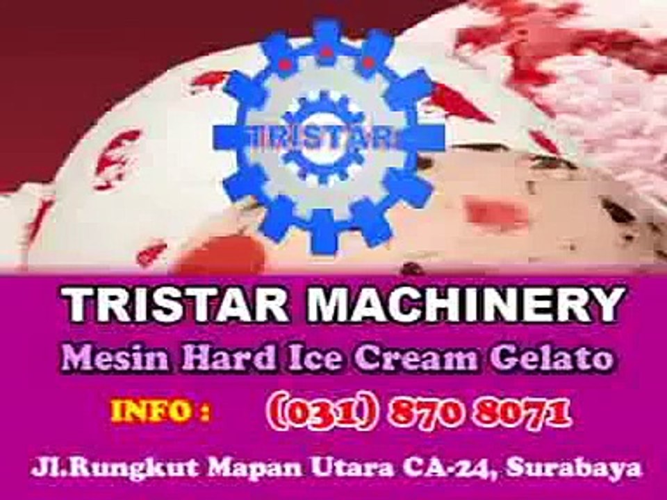 Cara Membuat Es Krim dengan Mesin Sekala Rumah Tangga. Infomesin.com _ 031-71933131.‬‏.flv