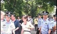 香港記者廣州採訪被公安帶走片段